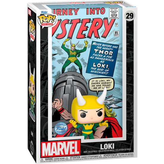 FIGURA POP COMIC COVER MARVEL LOKI EXCLUSIVE image 0