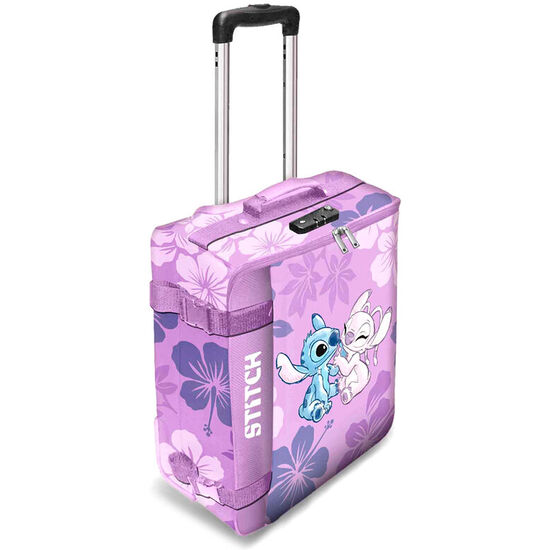 MALETA TROLLEY STITCH & ANGEL STITCH DISNEY PLEGABLE 55CM image 0