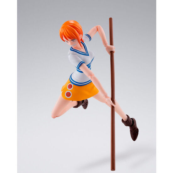 FIGURA S.H FIGUARTS NAMI ROMANCE DAWN ONE PIECE 14CM image 1