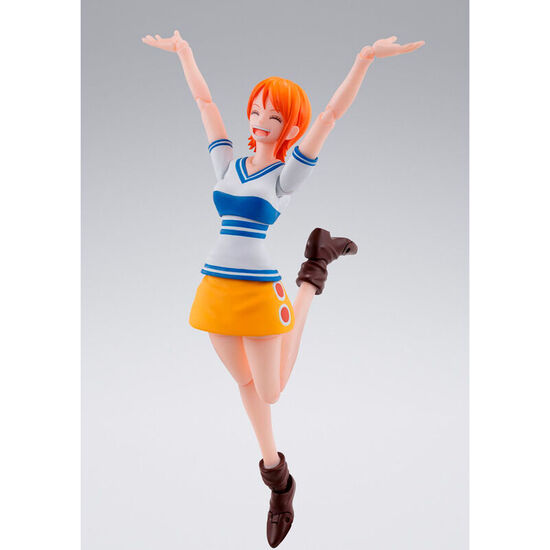 FIGURA S.H FIGUARTS NAMI ROMANCE DAWN ONE PIECE 14CM image 3