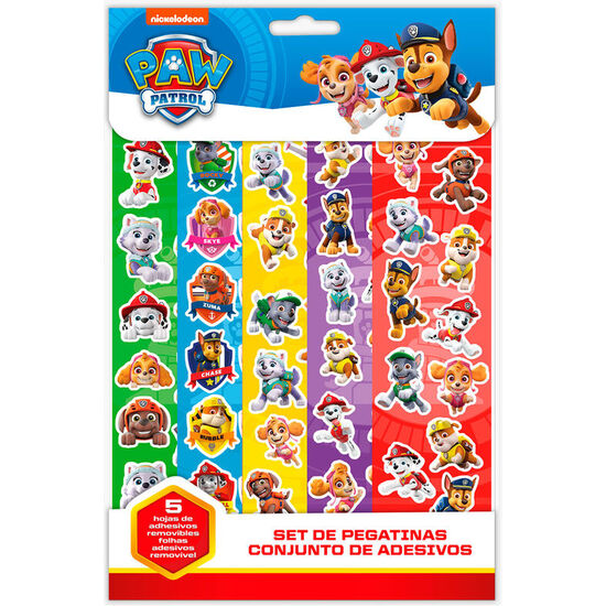 SET PEGATINAS + CUADERNO PATRULLA CANINA PAW PATROL image 0