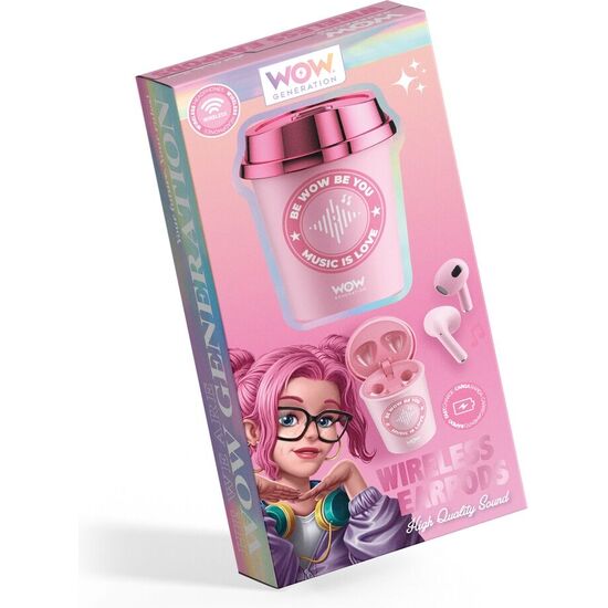 AURICULARES INALAMBRICOS VASO WOW GENERATION SURTIDO image 2