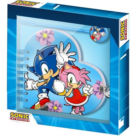 SET DIARIO + BOLIGRAFO SONIC THE HEDGEHOG image 0