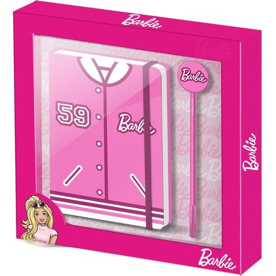 SET DIARIO + BOLIGRAFO VARSITY BARBIE image 0