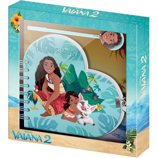 SET DIARIO + BOLIGRAFO VAIANA MOANA DISNEY image 0
