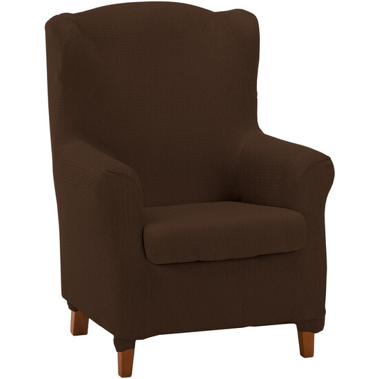 FUNDA SILLÓN OREJERO DÚPLEX TÚNEZ MARRÓN image 0