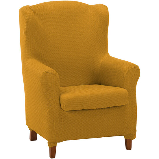 FUNDA SILLÓN OREJERO DÚPLEX TÚNEZ MOSTAZA image 0