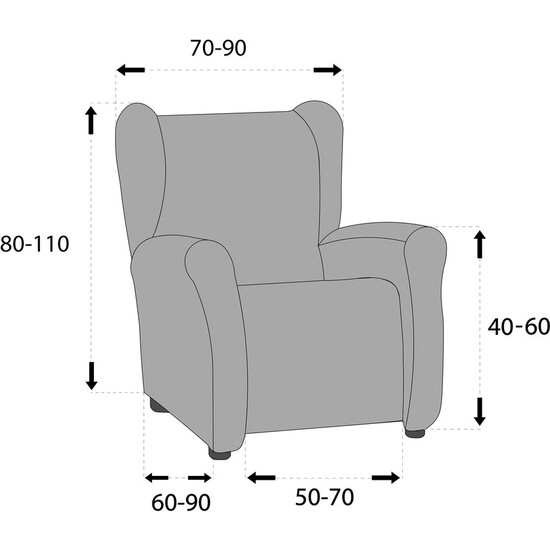 FUNDA SILLÓN OREJERO TÚNEZ AZAFATA image 3