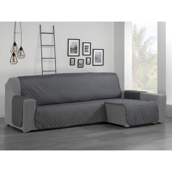CUBRE CHAISE LONGUE ÁMBAR 240 CM ANTRACITA image 0