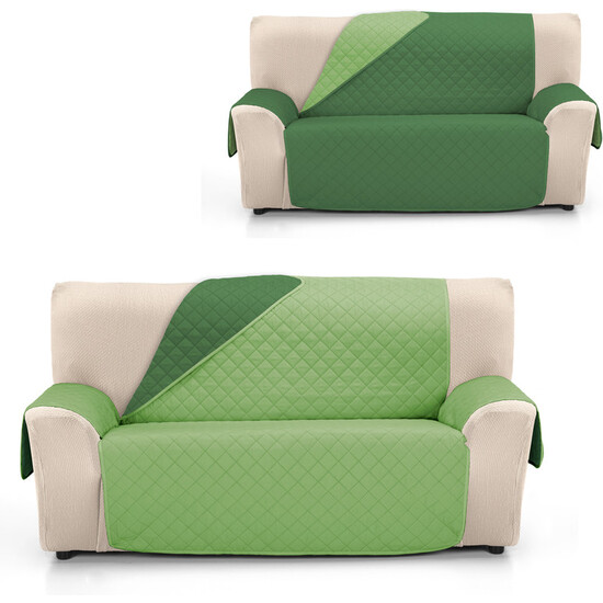 CUBRE SOFÁ ÁMBAR 3 PLAZAS XL ROJO/GRIS image 1