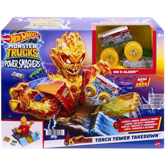 TORRE EN LLAMAS MONSTER TRUCKS HOT WHEELS image 0