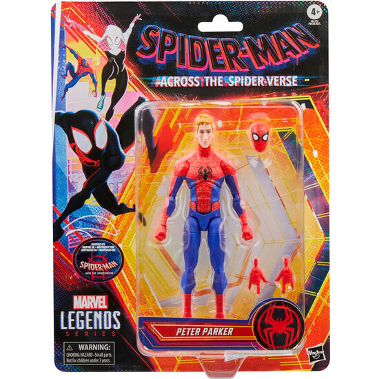 FIGURA PETER PARKER ACROSS THE SPIDER-VERSE SPIDER-MAN MARVEL 15CM image 0