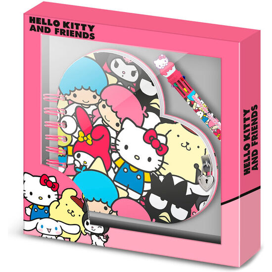 SET DIARIO + BOLIGRAFO FRIENDS HELLO KITTY image 0