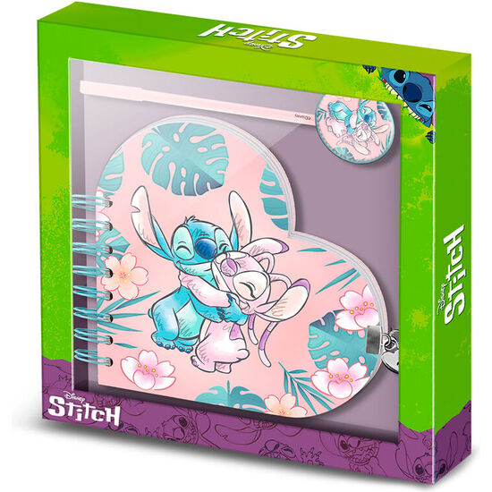 SET DIARIO + BOLIGRAFO CORAZON STITCH DISNEY image 0