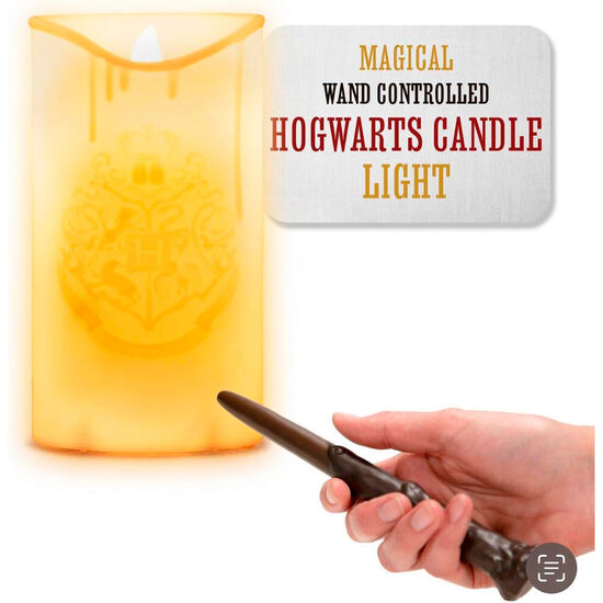 LAMPARA VELA CON MANDO REMOTO VARITA HARRY POTTER 15CM image 1