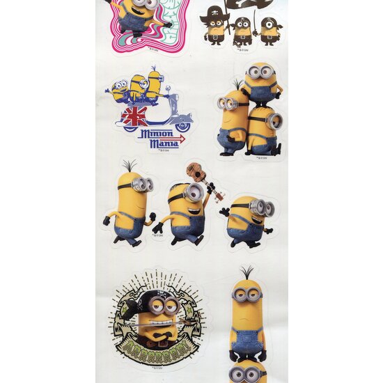PEGATINAS MINIONS GRANDES REMOVIBLES image 0