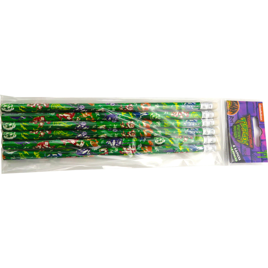 BLISTER 6 LAPICES CON GOMA TORTUGAS NINJA image 0