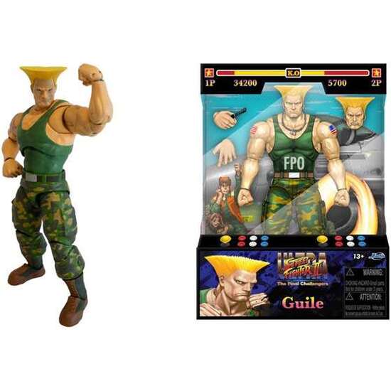 FIGURA STREET FIGHTER II M. GUILE 15 CM image 0