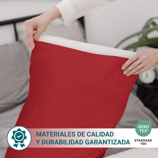 FUNDA ALMOHADA-CUADRANTES ROJO 105 CM image 2