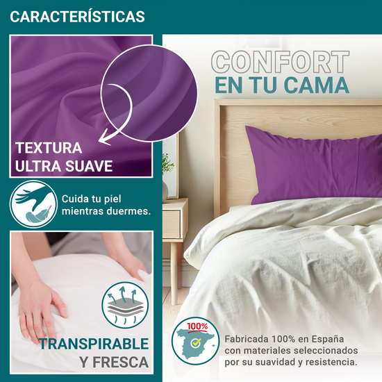 FUNDA ALMOHADA-CUADRANTES LILA 90 CM image 3