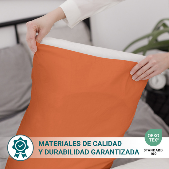 FUNDA ALMOHADA-CUADRANTES NARANJA 135 CM image 2