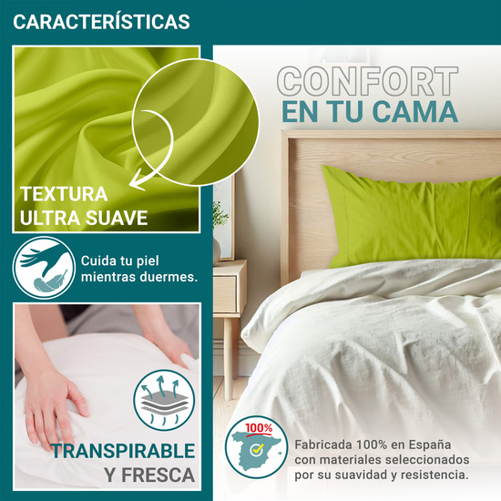 FUNDA ALMOHADA-CUADRANTES PISTACHO 135 CM image 3