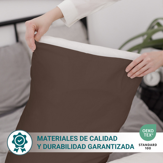 FUNDA ALMOHADA-CUADRANTES MARRON 150 CM image 2