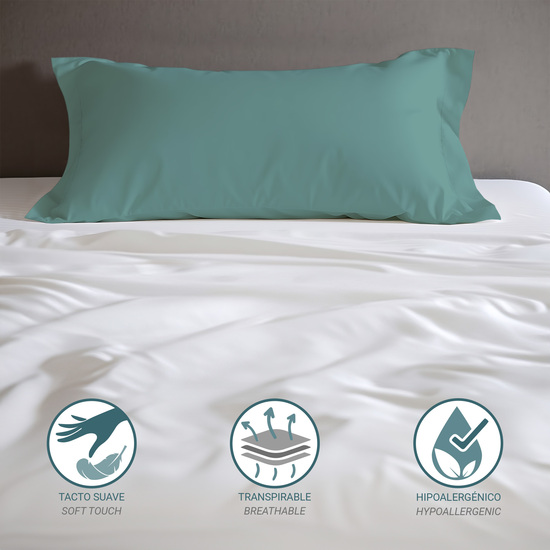 FUNDA ALMOHADA-CUADRANTES AGUAMARINA 50X90 CM PACK 2 image 1