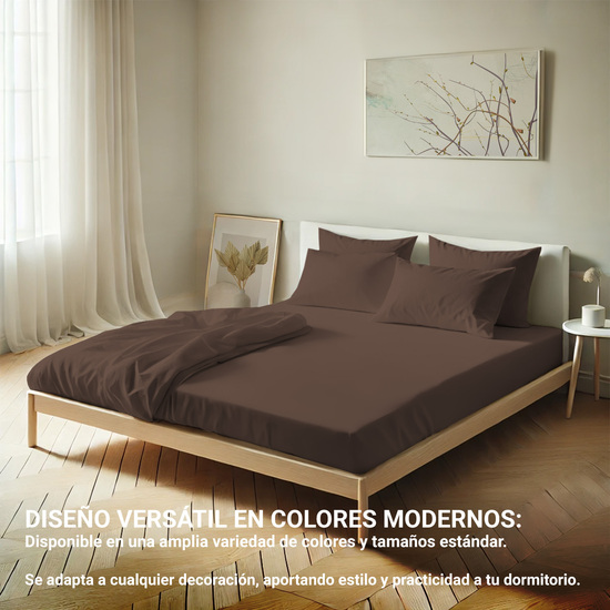 FUNDA ALMOHADA-CUADRANTES MARRON 45X80 CM PACK 2 image 6