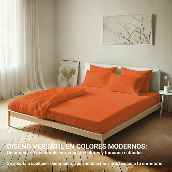 FUNDA ALMOHADA-CUADRANTES NARANJA 45X85 CM PACK 2 image 6