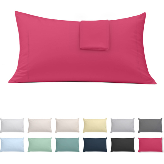 FUNDA ALMOHADA-CUADRANTES CEREZA 45X85 CM PACK 2 image 0