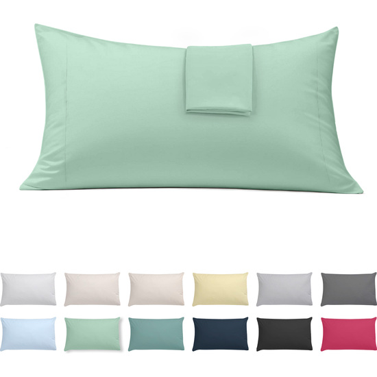 FUNDA ALMOHADA-CUADRANTES VERDE 45X85 CM PACK 2 image 0