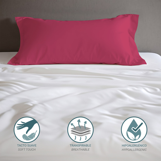 FUNDA ALMOHADA-CUADRANTES CEREZA 45X80 CM PACK 2 image 1