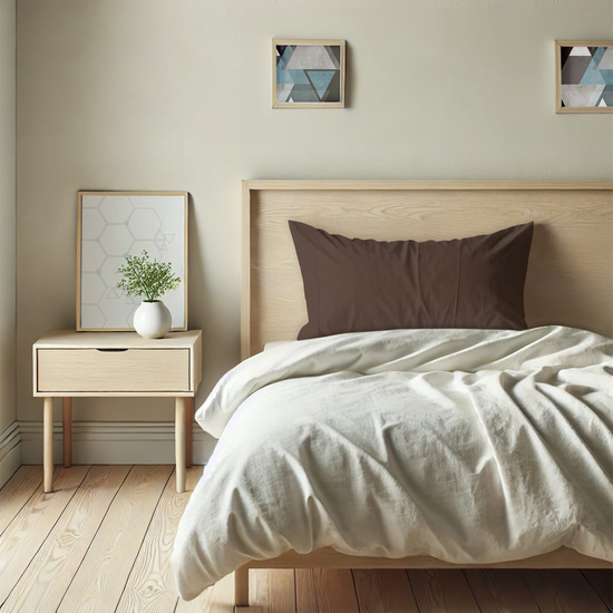 FUNDA ALMOHADA-CUADRANTES MARRON 50X75 CM PACK 2 image 5