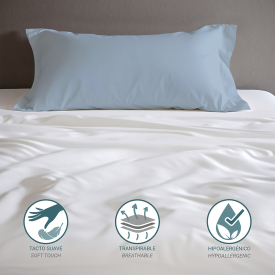 FUNDA ALMOHADA-CUADRANTES AZUL CELESTE 45X85 CM PACK 2 image 1