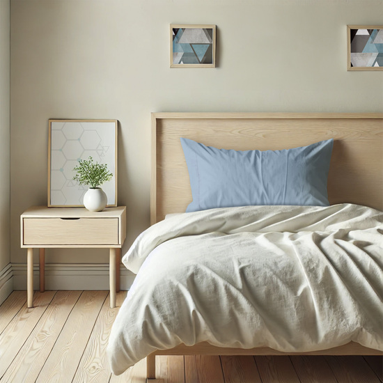 FUNDA ALMOHADA-CUADRANTES AZUL CELESTE 45X85 CM PACK 2 image 5