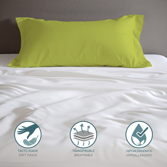 FUNDA ALMOHADA-CUADRANTES PISTACHO 45X85 CM PACK 2 image 1