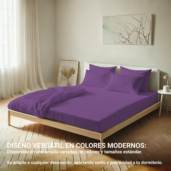 FUNDA ALMOHADA-CUADRANTES LILA 45X85 CM PACK 2 image 6