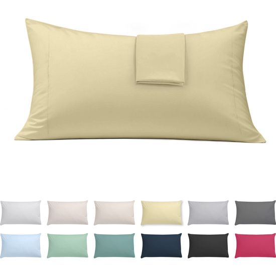 FUNDA ALMOHADA-CUADRANTES AMARILLO 45X85 CM PACK 2 image 0