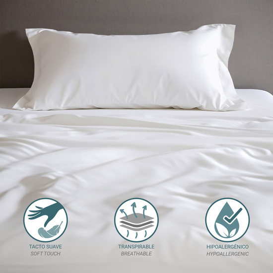 FUNDA ALMOHADA-CUADRANTES BLANCO 45X100 CM PACK 2 image 1