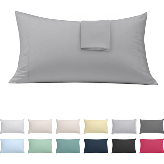 FUNDA ALMOHADA-CUADRANTES GRIS PLATA 45X100 CM PACK 2 image 0