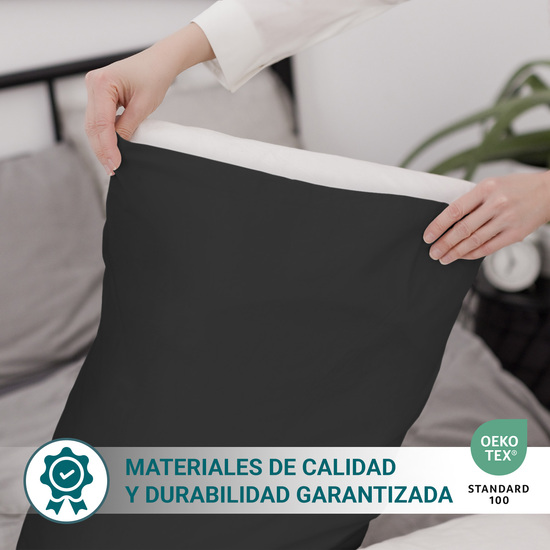 FUNDA ALMOHADA-CUADRANTES NEGRO 45X100 CM PACK 2 image 2