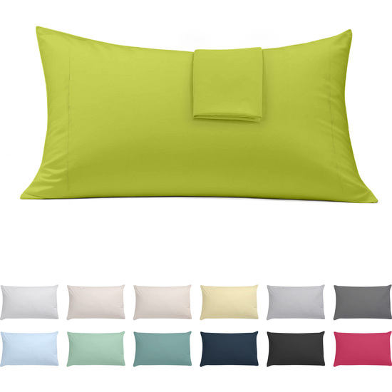 FUNDA ALMOHADA-CUADRANTES PISTACHO 45X100 CM PACK 2 image 0