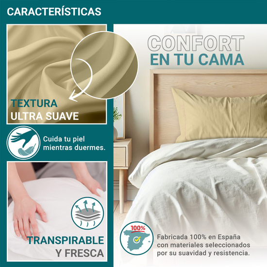 FUNDA ALMOHADA-CUADRANTES AMARILLO 45X100 CM PACK 2 image 3