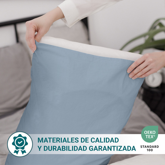 FUNDA ALMOHADA-CUADRANTES AZUL CELESTE 45X100 CM PACK 2 image 2