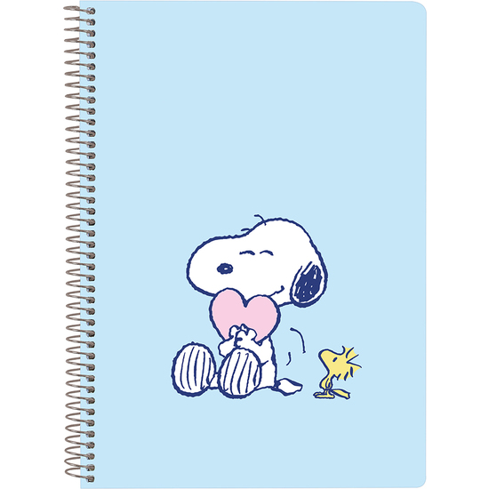 LIBRETA CUARTO 80 H. TAPAS DURAS 1DISEÑ SNOOPY "LOVE" image 0