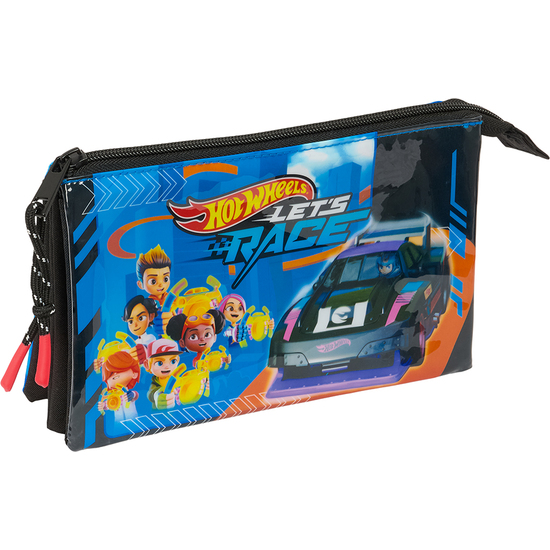 PORTATODO TRIPLE HOT WHEELS "LETS RACE" image 0