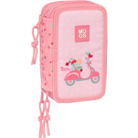PLUMIER TRIPLE 37 PCS RECICLADO MOOS "PASSION" image 0
