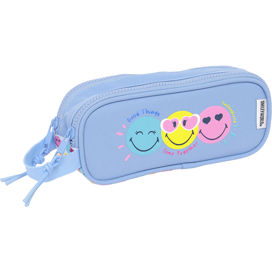 PORTATODO DOBLE RECICLADO SMILEY WORLD "JOYFUL" image 0