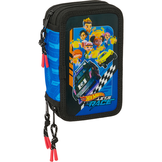 PLUMIER TRIPLE 37 PCS HOT WHEELS "LETS RACE" image 0
